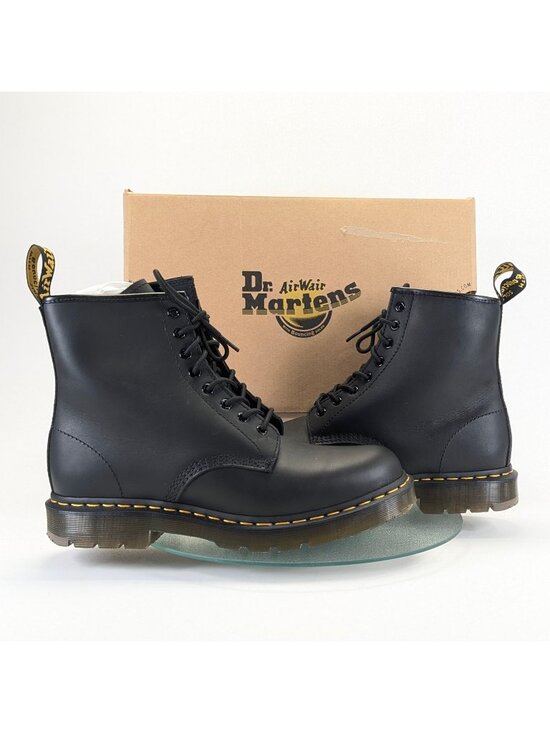 Dr. Doc Martens 1460 SR Mens Sz 12 Black Leather Steel Toe Slip Resistant Boots main image 6